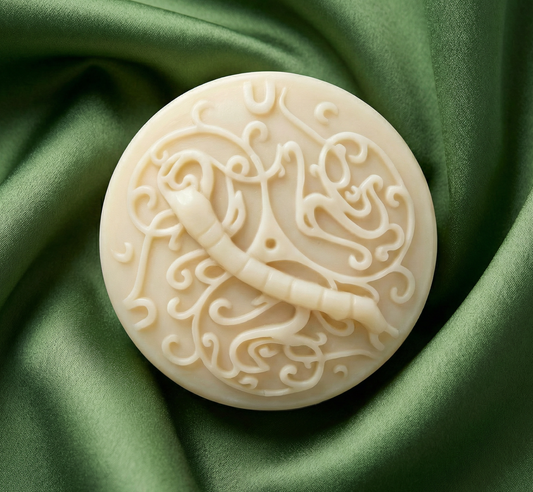 Silk & Herb Peony Dew ivory soap bar with olive oil and lemon balm